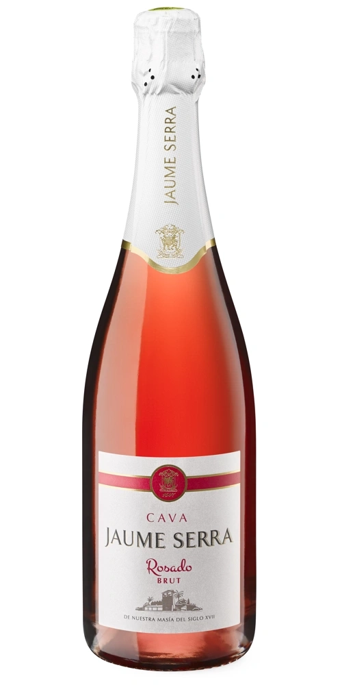Flasche Rosé Cava Jaume Serra Brut mit Etikett