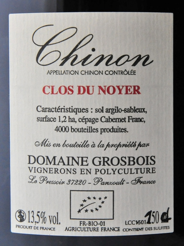 Clos du Noyer Cabernet Franc Magnum 2014 Grosbois