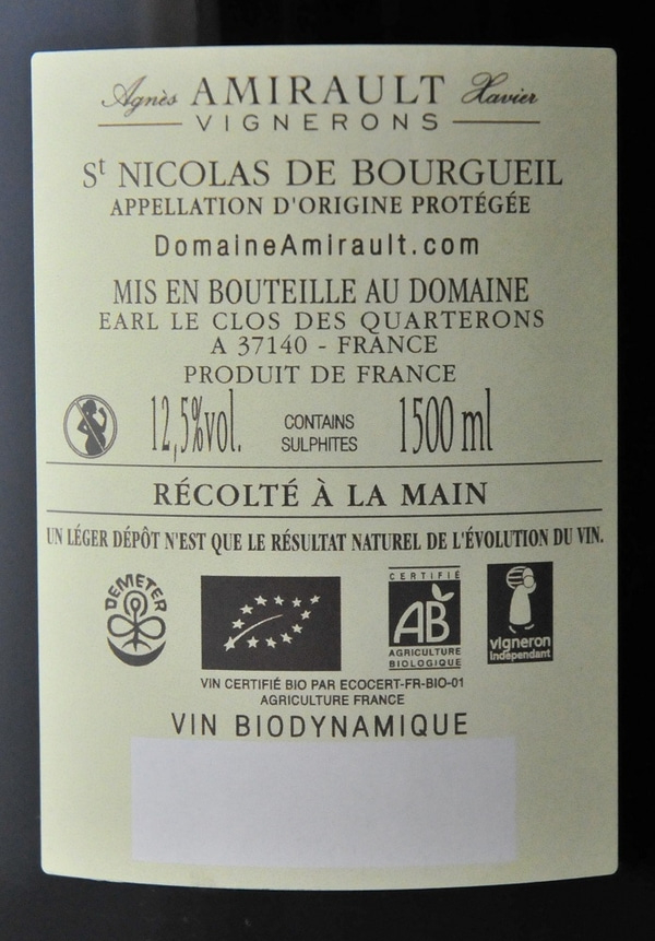 Le Vau Renou Cabernet Franc Magnum 2014 Amirault