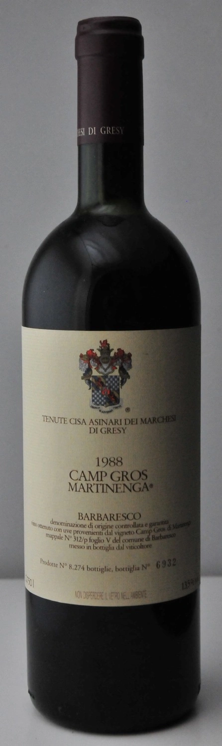 Wein Camp Gros Martinenga Barbaresco 1988, Tenute Cisa Asinari dei Marchesi di Gresy