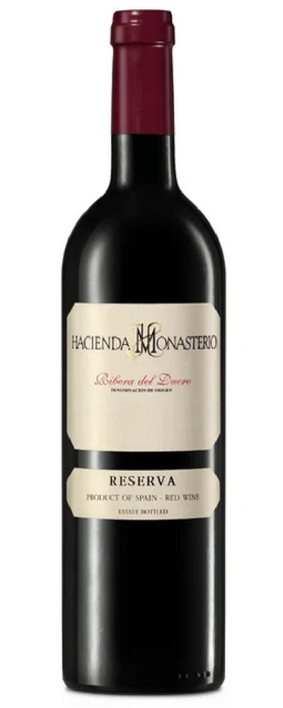 Eine Flasche Rotwein von Hacienda Monasterio Reserva