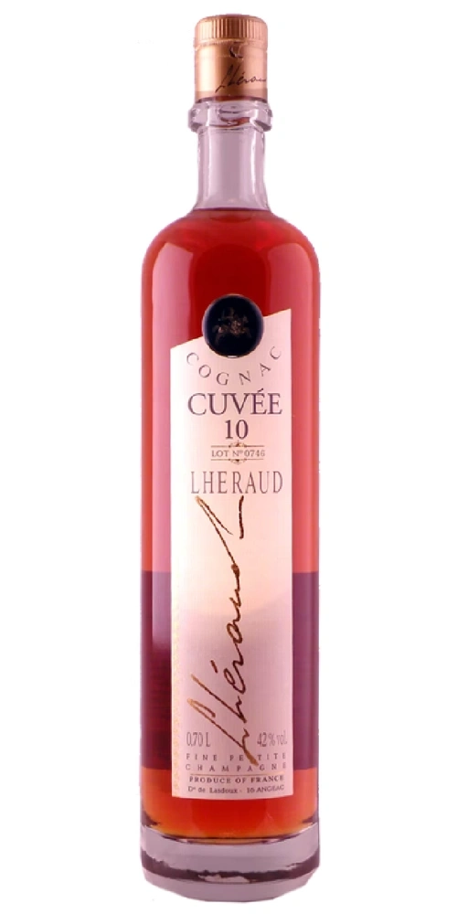 Flasche Lheraud Cognac Cuvée 10 Petite Champagne 42% Vol.