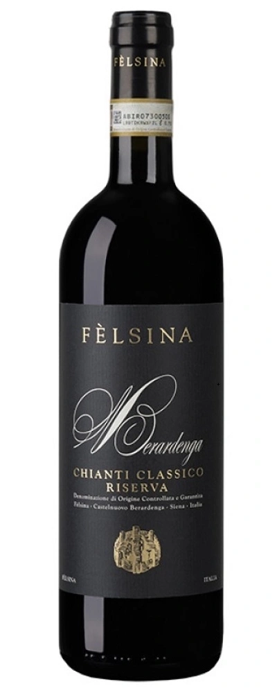 Felsina Berardenga Chianti Classico Riserva Wein, italienischer Rotwein, Flasche, schwarz