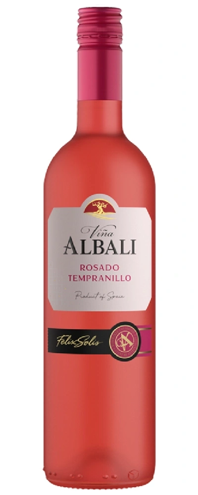 Eine Flasche Rosado Tempranillo Wein von Viña Albali