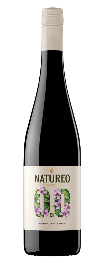 Flasche Natureo 0.0 de-alcoholised Garnacha Syrah Wein