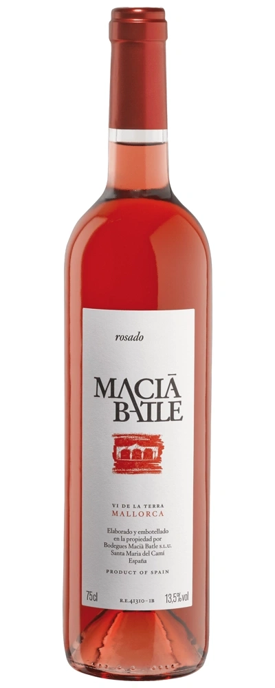 Eine Flasche Roséwein von Macià Batle aus Mallorca, Spanien.