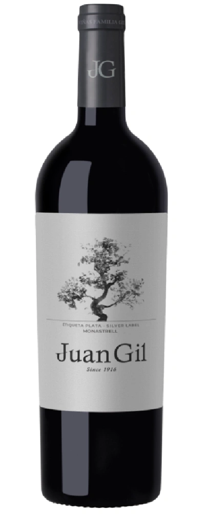 Wein Juan Gil, Etiqueta Plata, Monastrell, Silber Label, seit 1916, Flasche