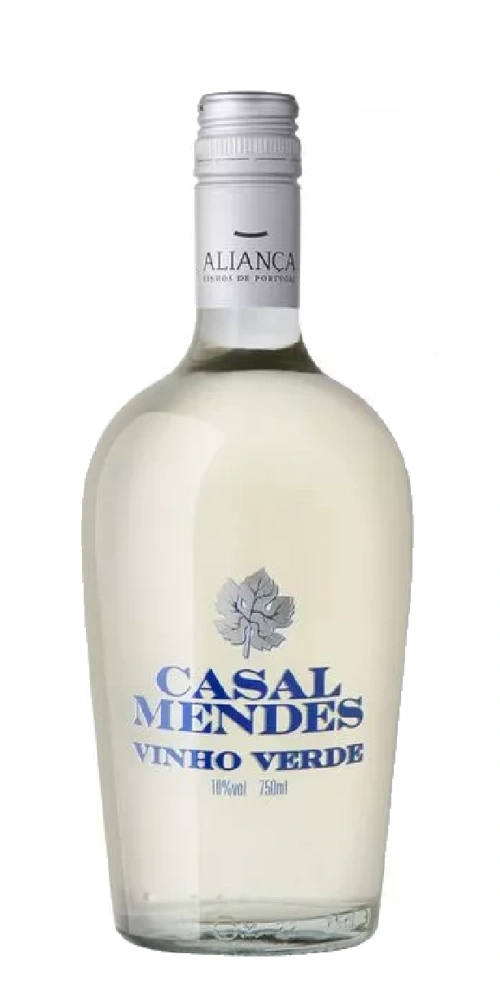 Casal Mendes Vinho Verde Weißwein Flasche mit silbernem Verschluss