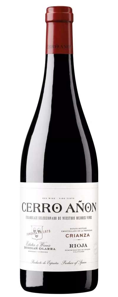 Rotwein Cerro Añon, Crianza, Rioja, Spanien, Flasche, Etikett, Wein, Getränk