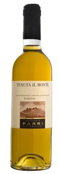Wein-Flasche mit Etikett 'Tenuta Il Monte' und 'Parri'