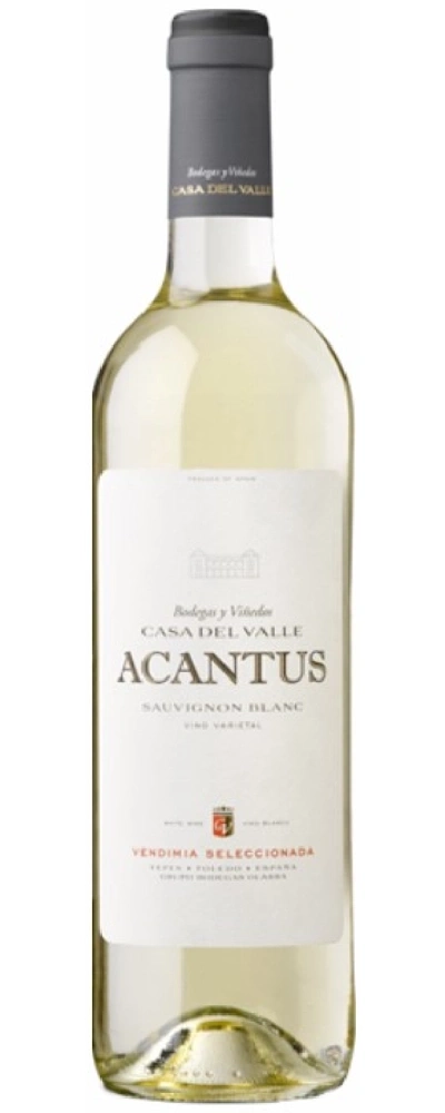 Weinflasche von Casa del Valle Acantus Sauvignon Blanc, Vendimia Seleccionada, weißer Wein