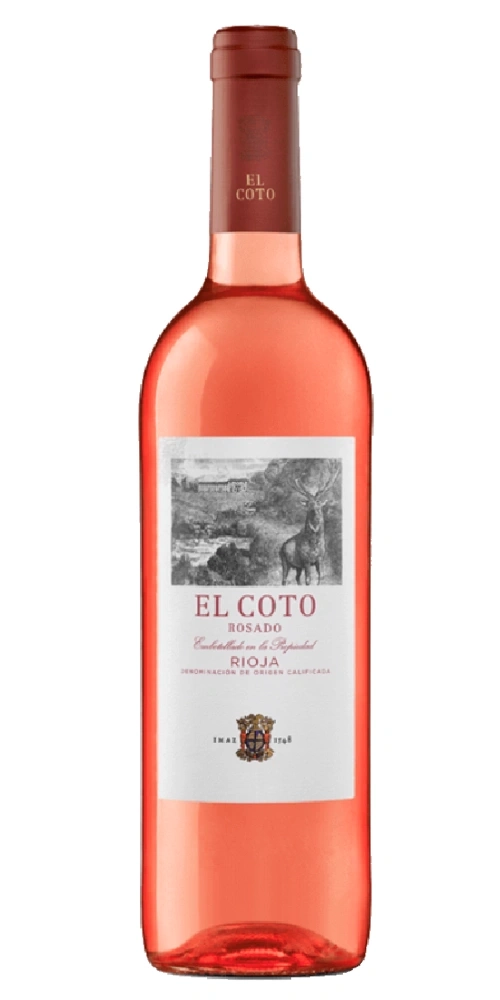 El Coto Rosado Wein Flasche mit Hirsch Motiv