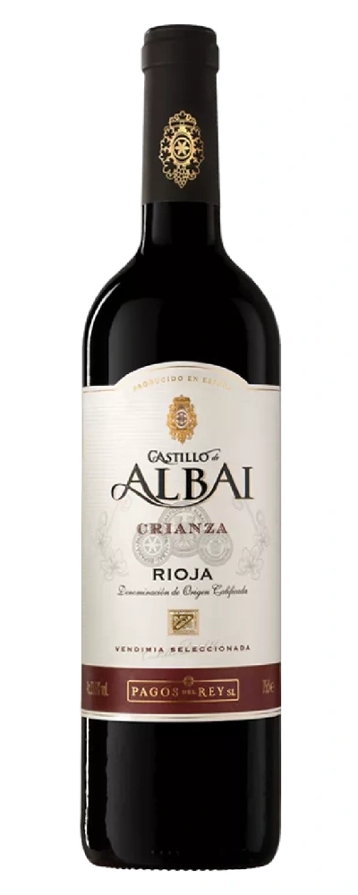 Wein, Castillo de Albai Crianza Rioja, rot, spanisch, Flasche, Etikett, Weinbau