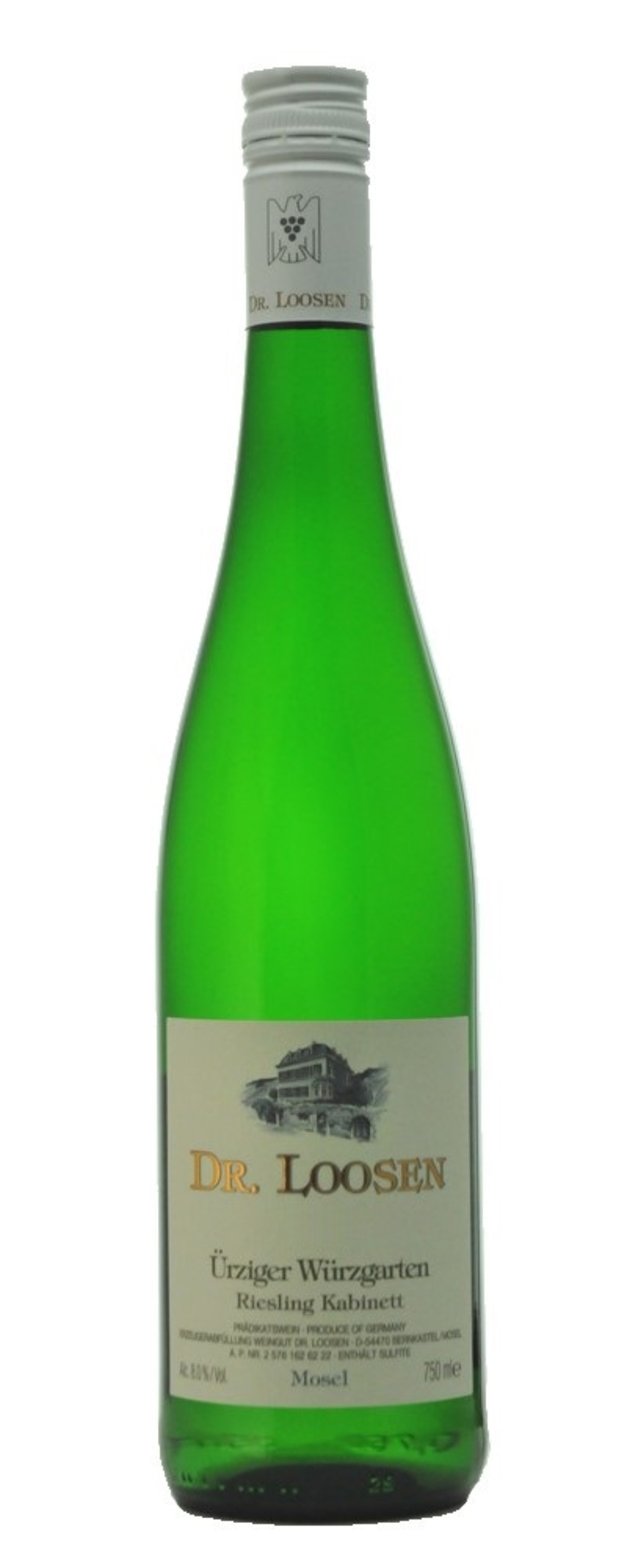 Weinflasche von Dr. Loosen, Ürziger Würzgarten Riesling Kabinett, Mosel, 750 ml