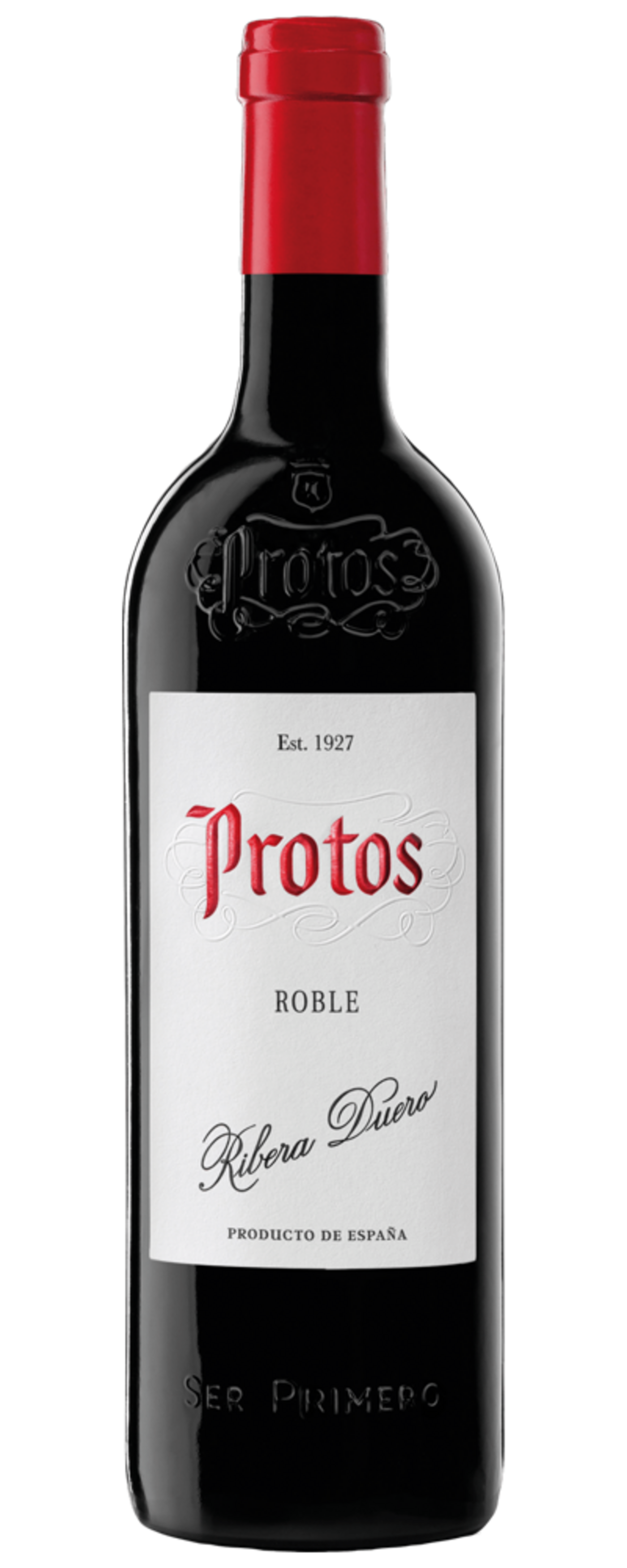 Wein-Flasche Protos Roble Ribera Duero Produkt aus Spanien, rot