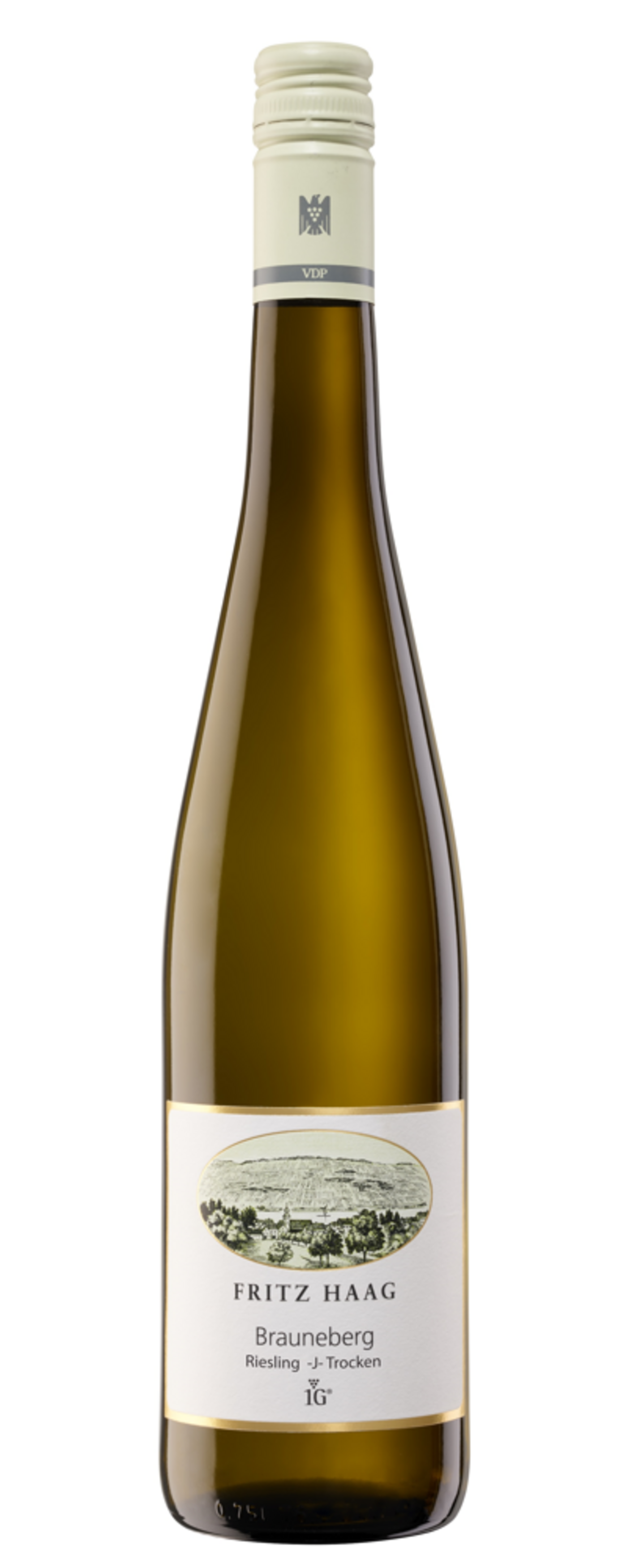 Weinflasche von Fritz Haag, Brauneberg Riesling -J-Trocken, 0.75l