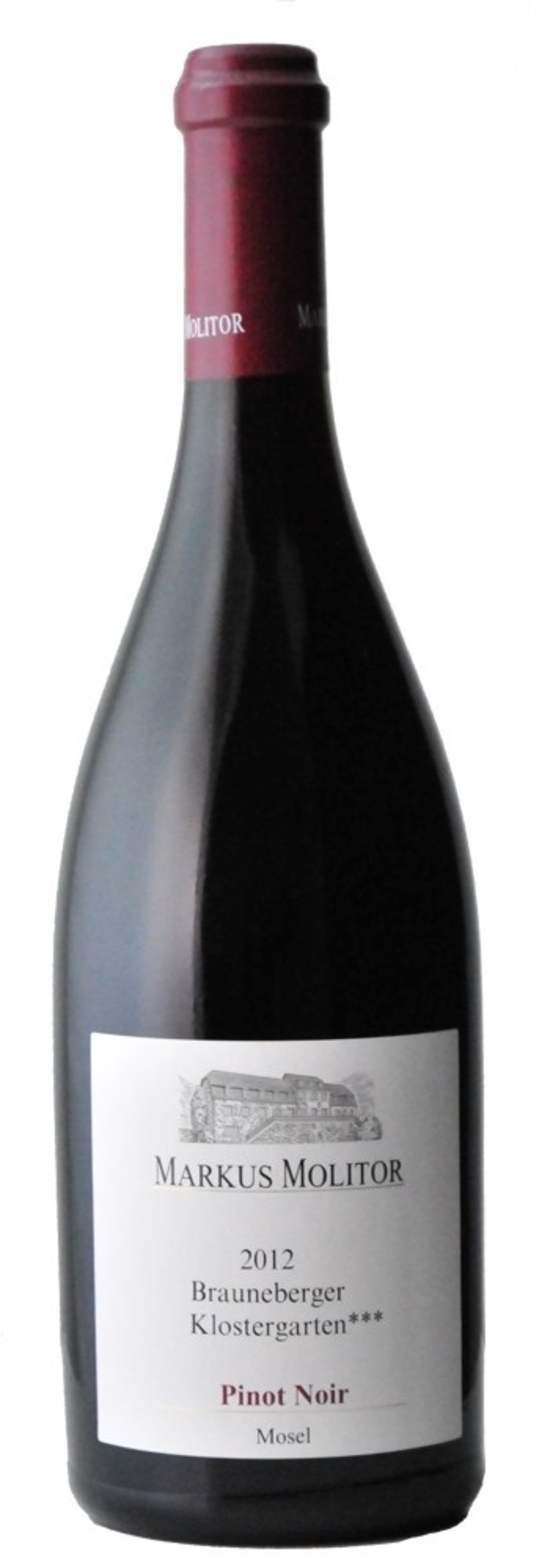 Weinmarke Markus Molitor, Pinot Noir, Mosel, 2012, Brauneberger Klostergarten