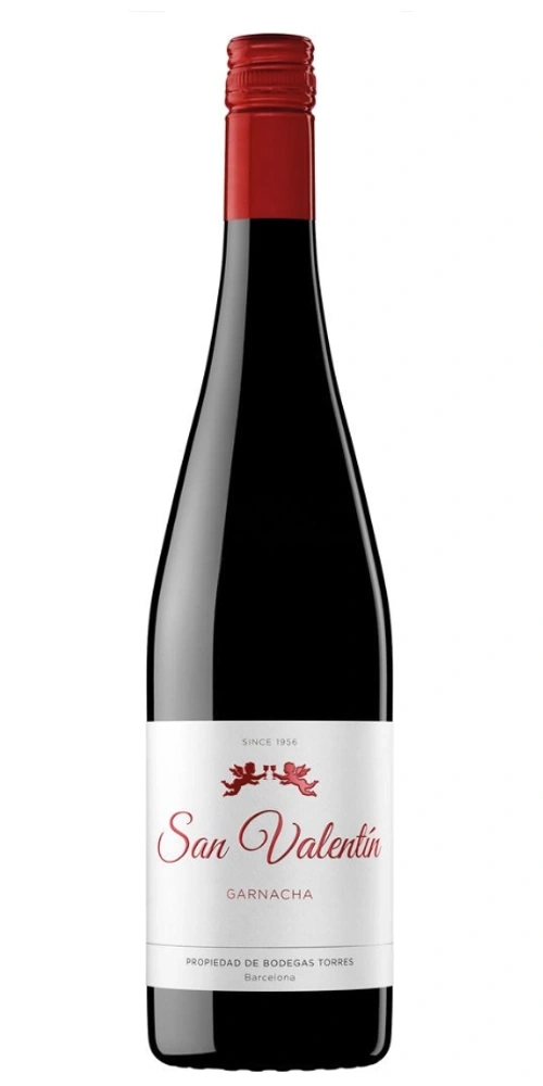 Eine Flasche Rotwein von San Valentín Garnacha