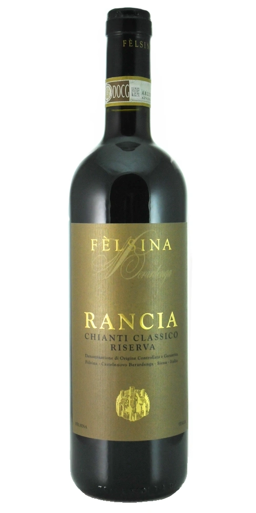 Felsina Rancia Chianti Classico Riserva-Wein mit goldenem Etikett
