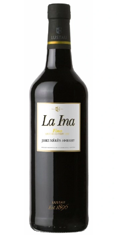 Eine Flasche Lustau La Ina Fino Jerez-Xérès Sherry Wein