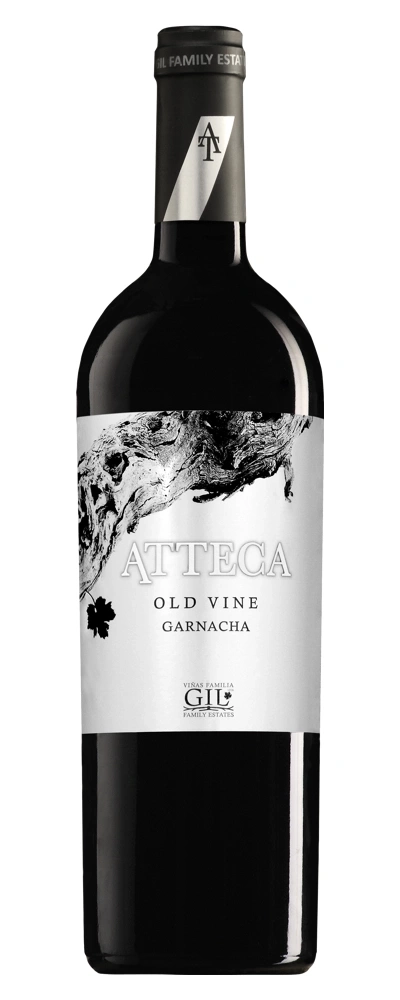 Wein-Flasche mit dem Etikett 'Atteca Old Vine Garnacha' von Viñas Familia Gil.