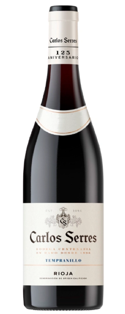 Wein Carlos Serres, 125 Jahre Jubiläum, Tempranillo, Rioja, Flasche, rot