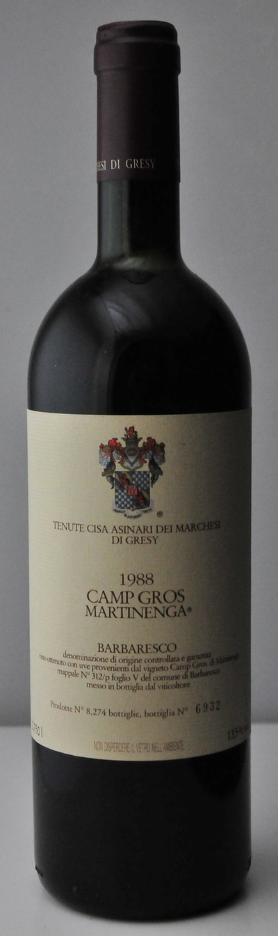 Barbaresco Camp Gros Nebbiolo 1988 Marchesi di Gresy