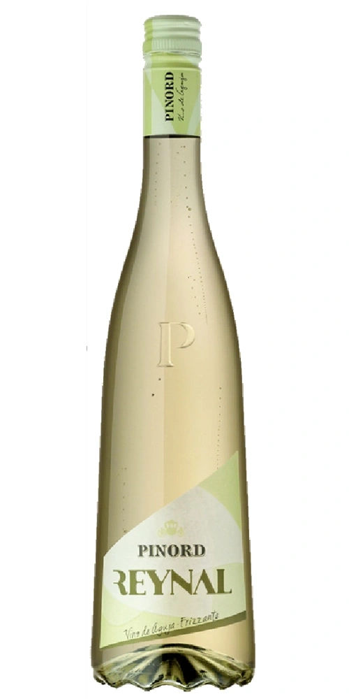 Eine Flasche weißer Wein mit dem Label PINORD REYNAL.
