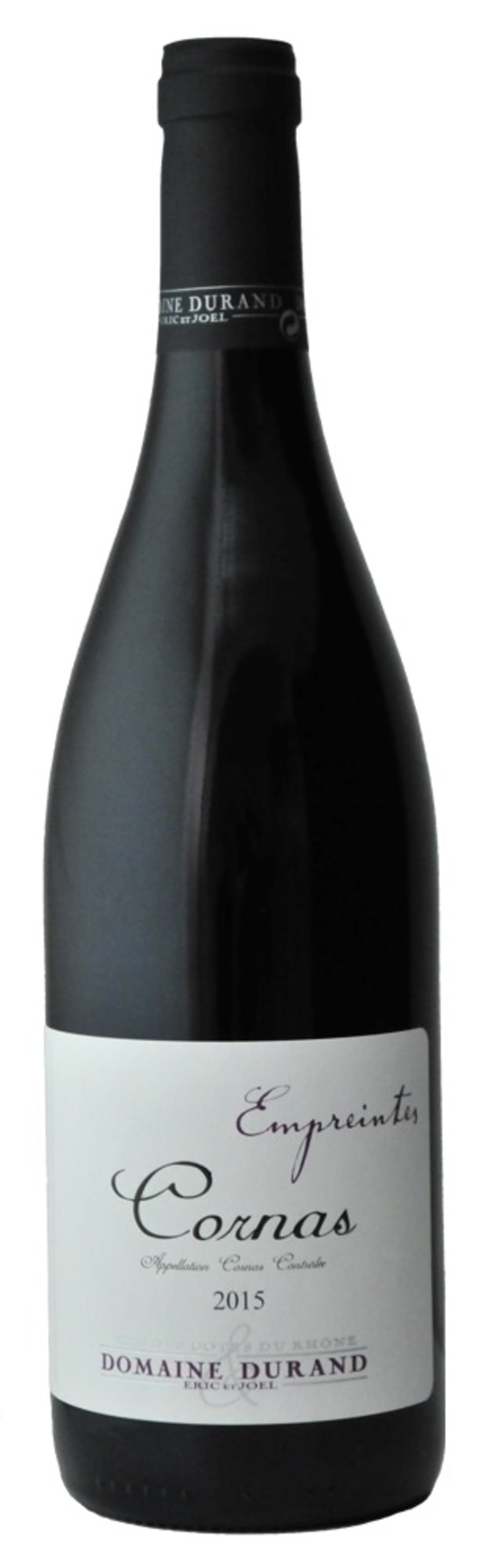 Wein-Flasche von Domaine Durand Cornas 2015, französische Weine, Rotwein
