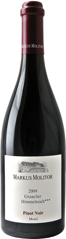 Wein-Flasche von Markus Molitor, Pinot Noir, 2009, Graacher Himmelreich, Mosel.
