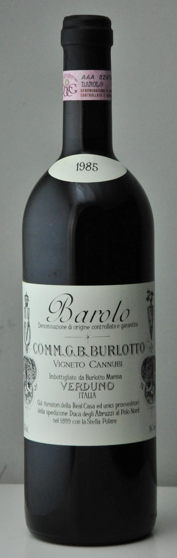 Barolo Cannubi Nebbiolo 1985 Burlotto