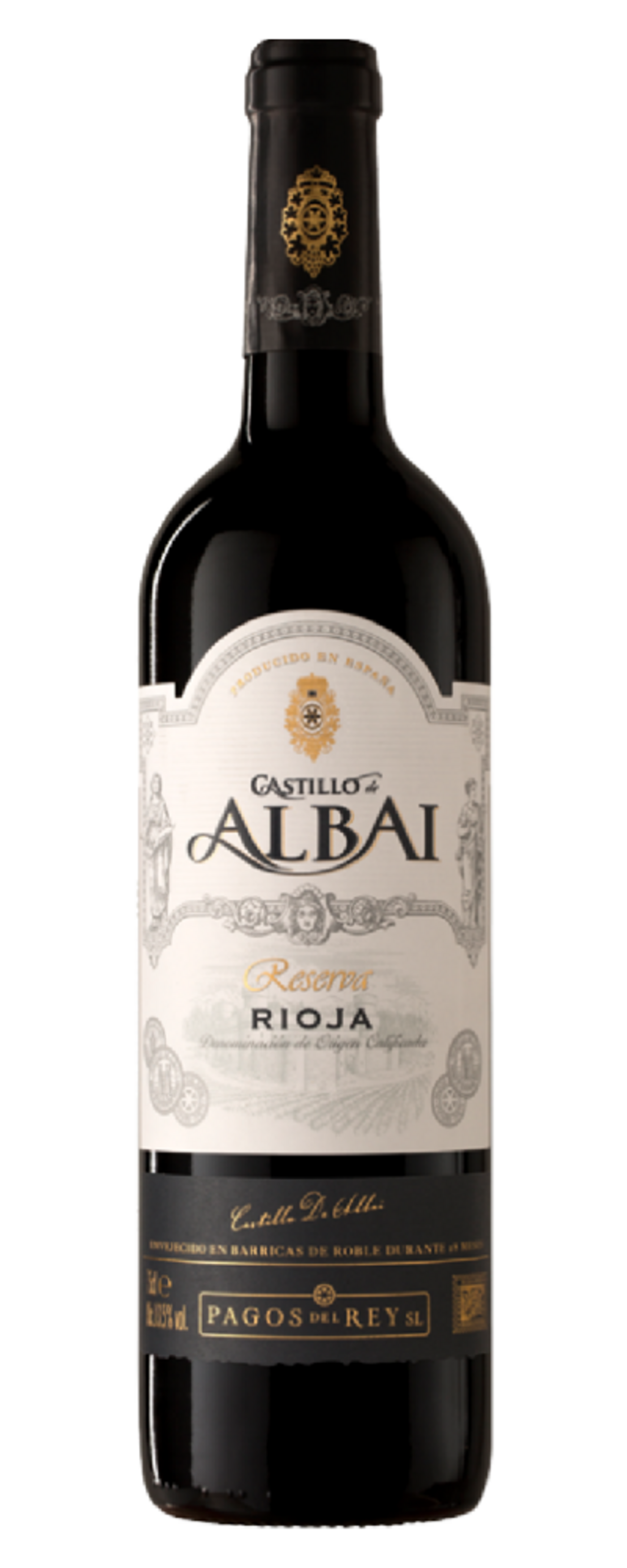 Wein, Castillo de Albai Reserva Rioja, spanischer Wein, Rotwein, Flasche, Alkohol