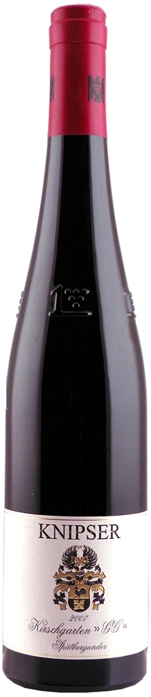 Wein-Flasche, rot, Knipser, Kirschgarten, Spätburgunder, 2007, GG, Flasche