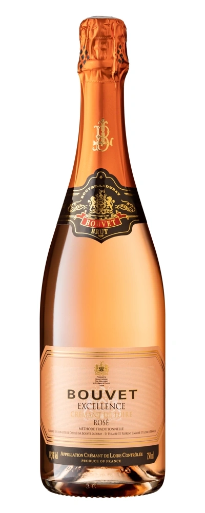 Bouvet Brut Rosé Sektflasche, Cremant de Loire, französisch, Champagner