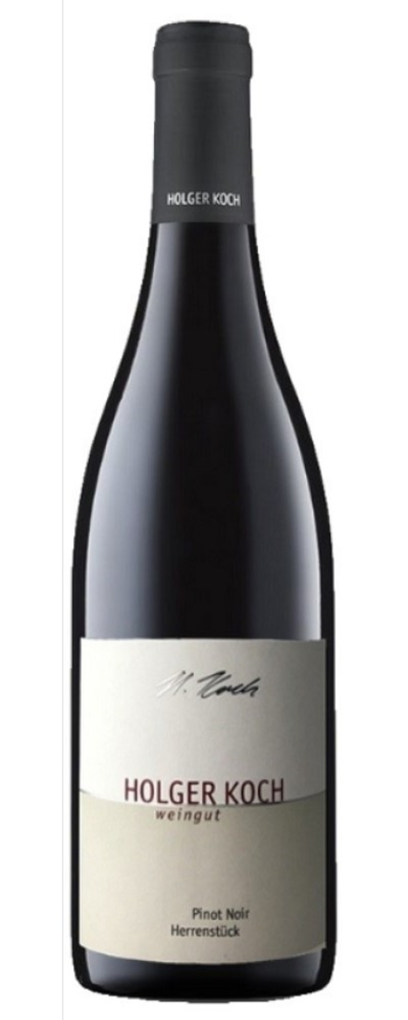 Holger Koch Wein Pinot Noir Herrenstück Weinflasche