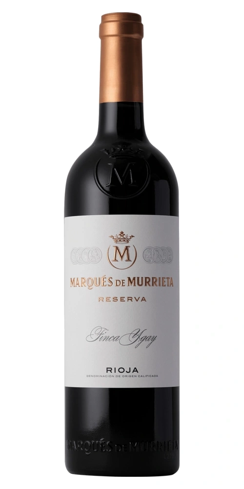 Rotweinflasche mit Etikett Marques de Murrieta Reserva Rioja
