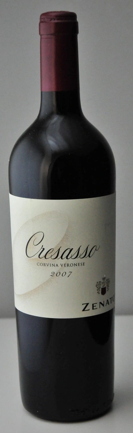 Wein Flasche, Cresasso, Corvina Veronese, 2007, Zenato, Rotwein, Alkohol