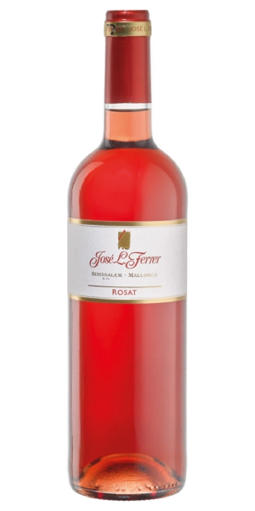 Rosa Wein in einer Flasche von José L. Ferrer