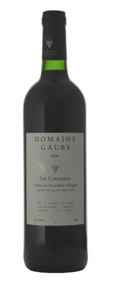 Wein, Domaine Gauby, Les Calcinaires, Côtes du Roussillon Villages, 2006, Flasche, Frankreich