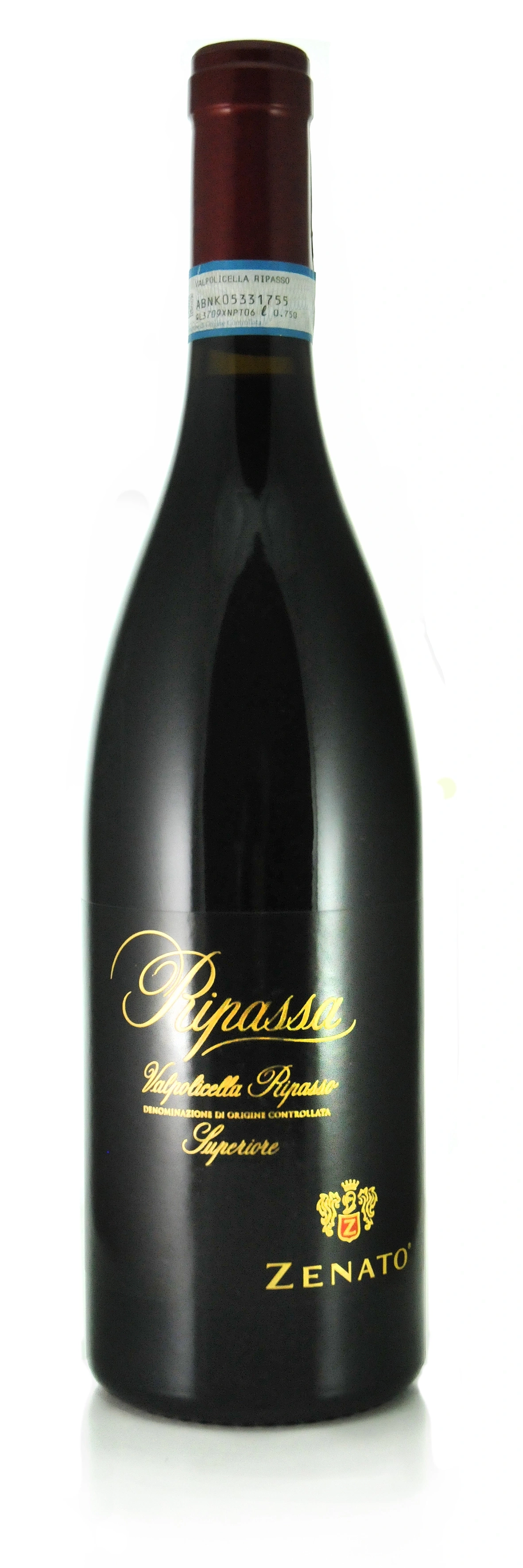 Wein-Flasche, Ripasso, Valpolicella, Zenato, Superior, italienischer Rotwein, Alkohol, Getränk, Flasche