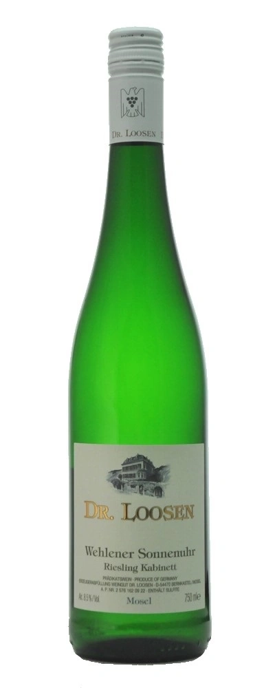 Weinflasche von Dr. Loosen, Wehlener Sonnenuhr Riesling Kabinett, Mosel, 750 ml