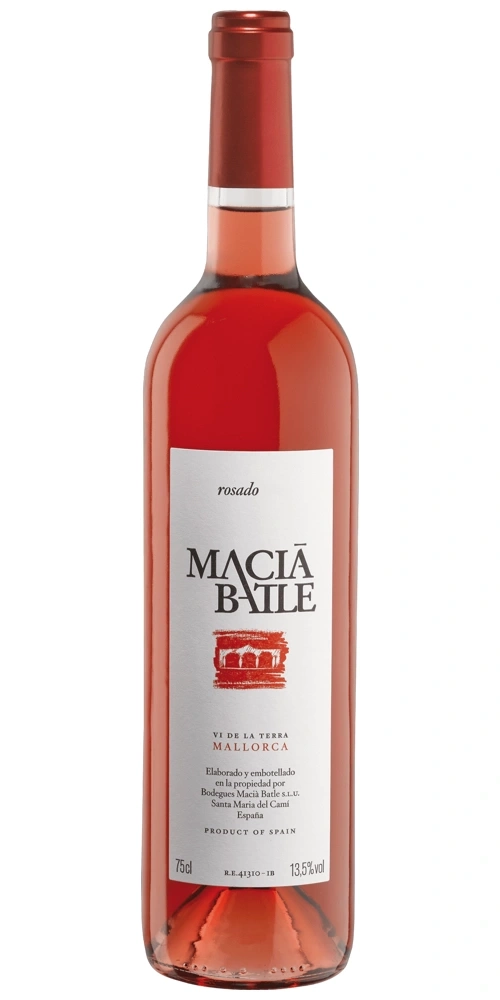 Eine Flasche Roséwein von Macià Batle aus Mallorca, Spanien.