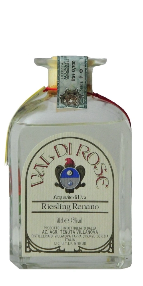 Eine Flasche "Val di Rose Riesling Renano" Grappa, 70cl, 45% vol.