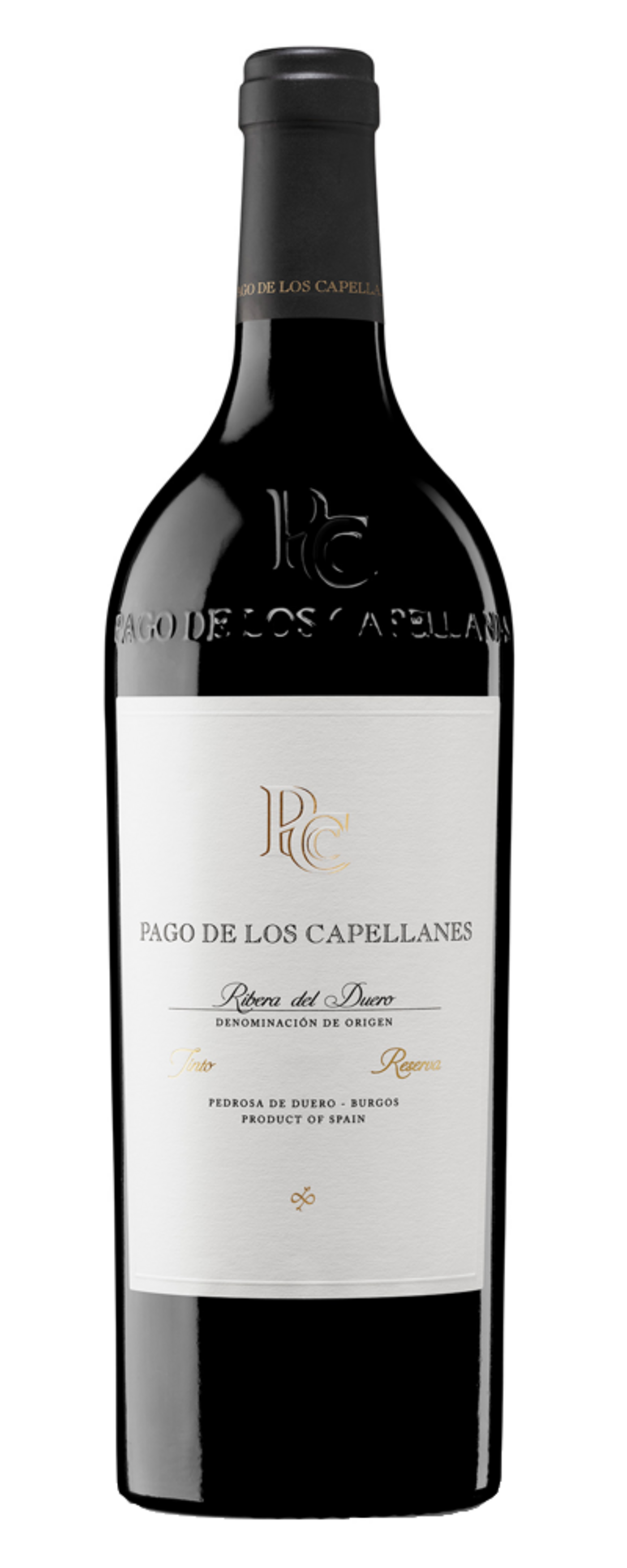 Wein-Etikett von Pago de los Capellanes, Ribera del Duero, Reserva, Produkt aus Spanien