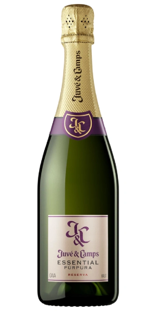 Flasche Sekt von Juve & Camps mit Etikett und Folie