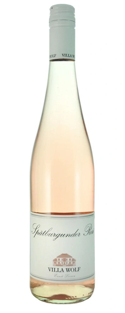 Wein, Spätburgunder Rosé, Villa Wolf, Flasche, Getränk, rosa, Alkohol, Sommer, erfrischend, fruchtig
