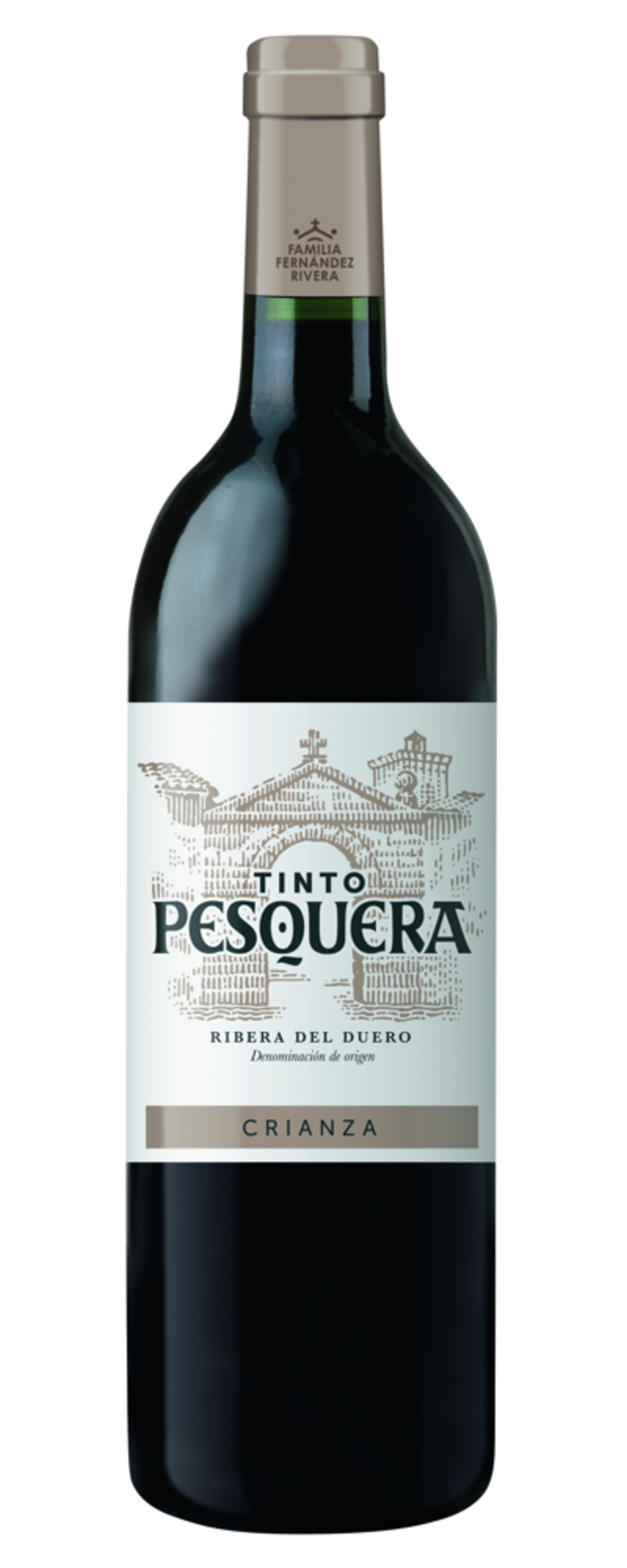 Rotwein-Flasche Tinto Pesquera Crianza, Ribera del Duero, Familie Fernández Rivera