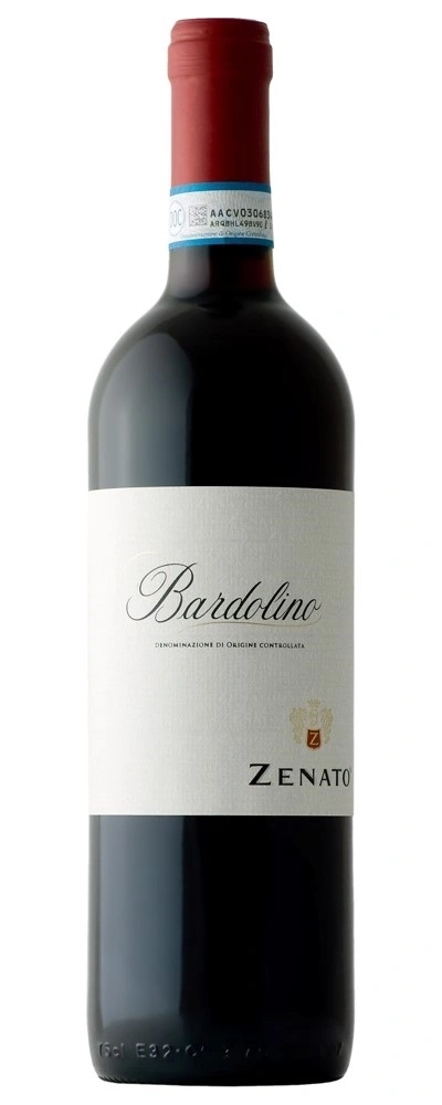 Wein-Flasche, Bardolino, Zenato, Rotwein, italienischer Wein, Alkoholgetränk, Glasflasche, Etikett