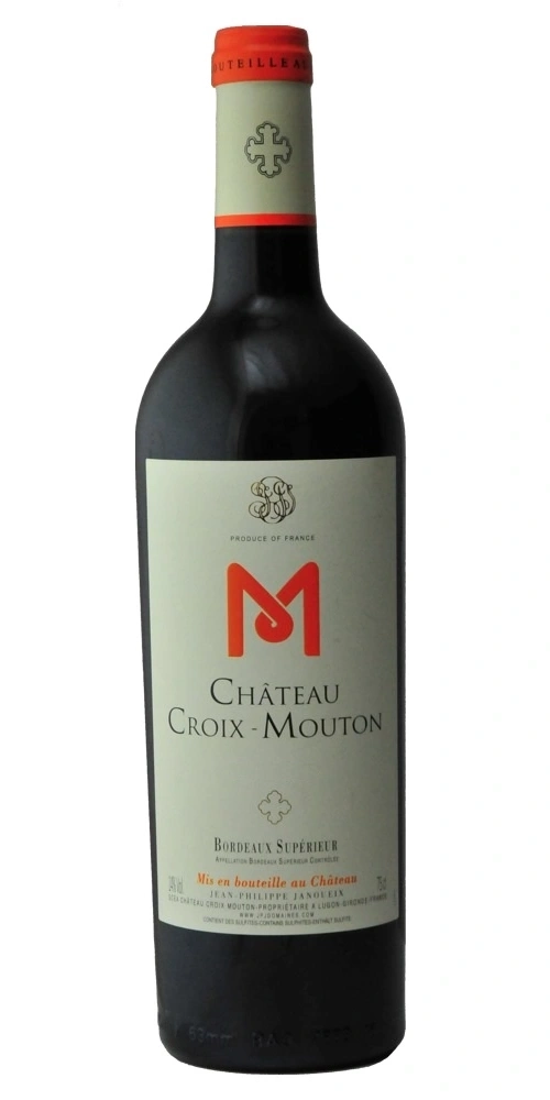 Eine Flasche Château Croix-Mouton Bordeaux Superior Rotwein