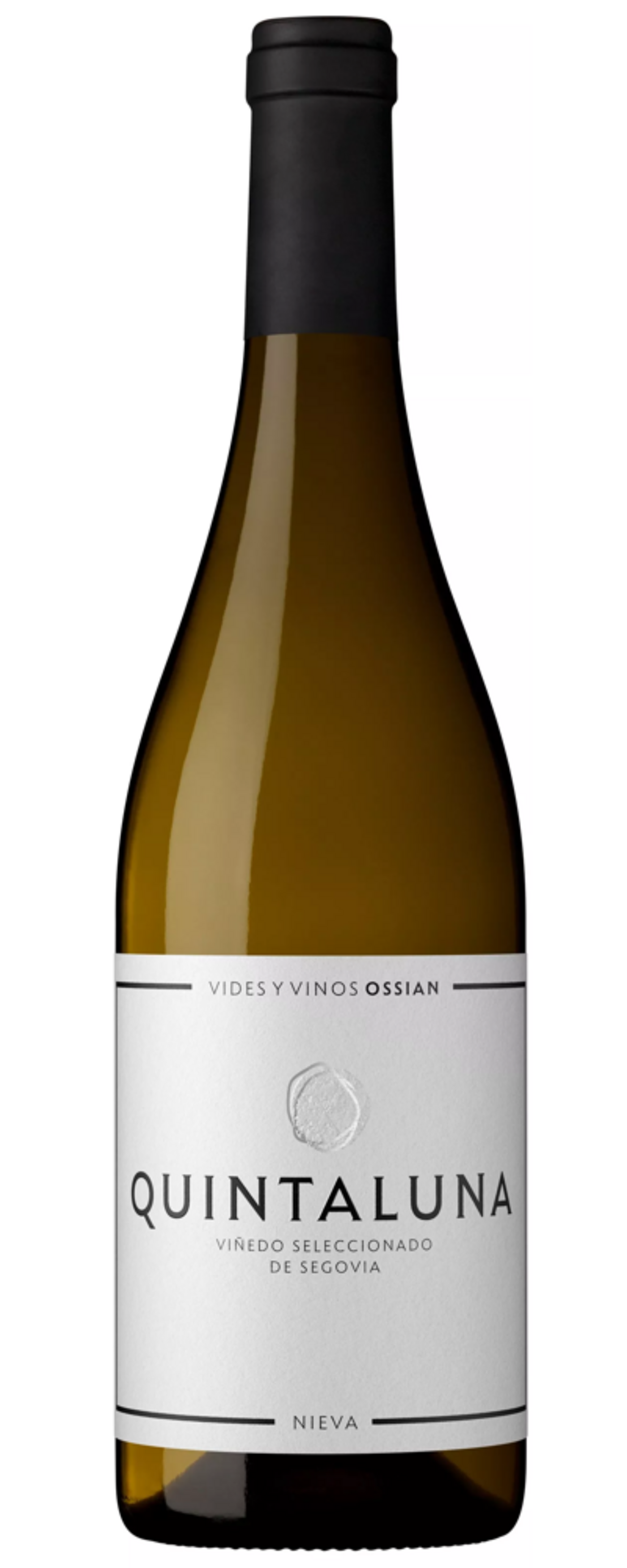 Weinflasche Quintaluna, Vides y Vinos Ossian, Viñedo Seleccionado de Segovia, Nieva